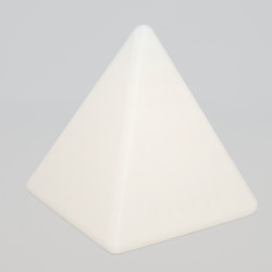Piramidė-lempa, balta